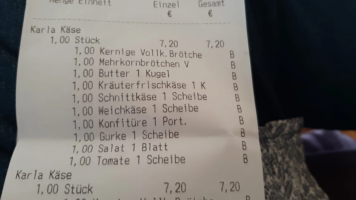 Speisekarte, VATTER - Cafe Mellendorf