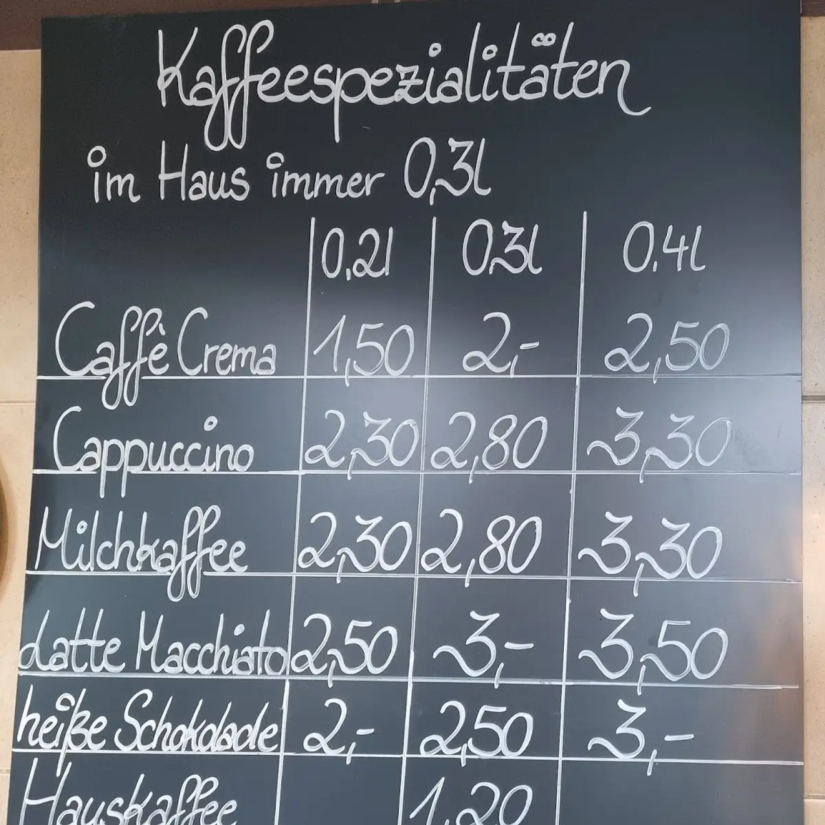 Speisekarte photo 2
