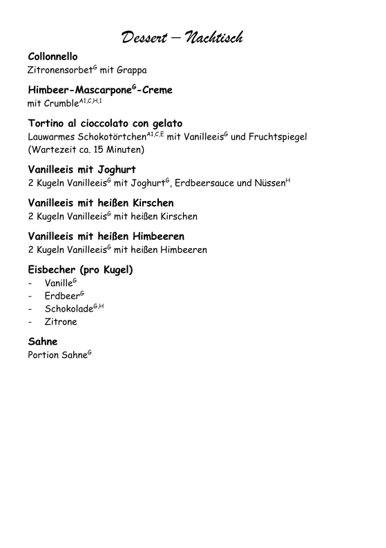 Speisekarte photo 5