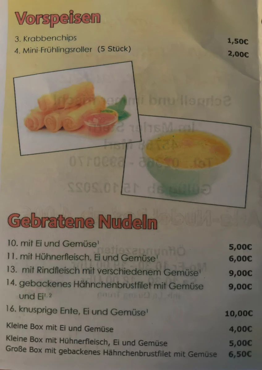 Speisekarte photo 3