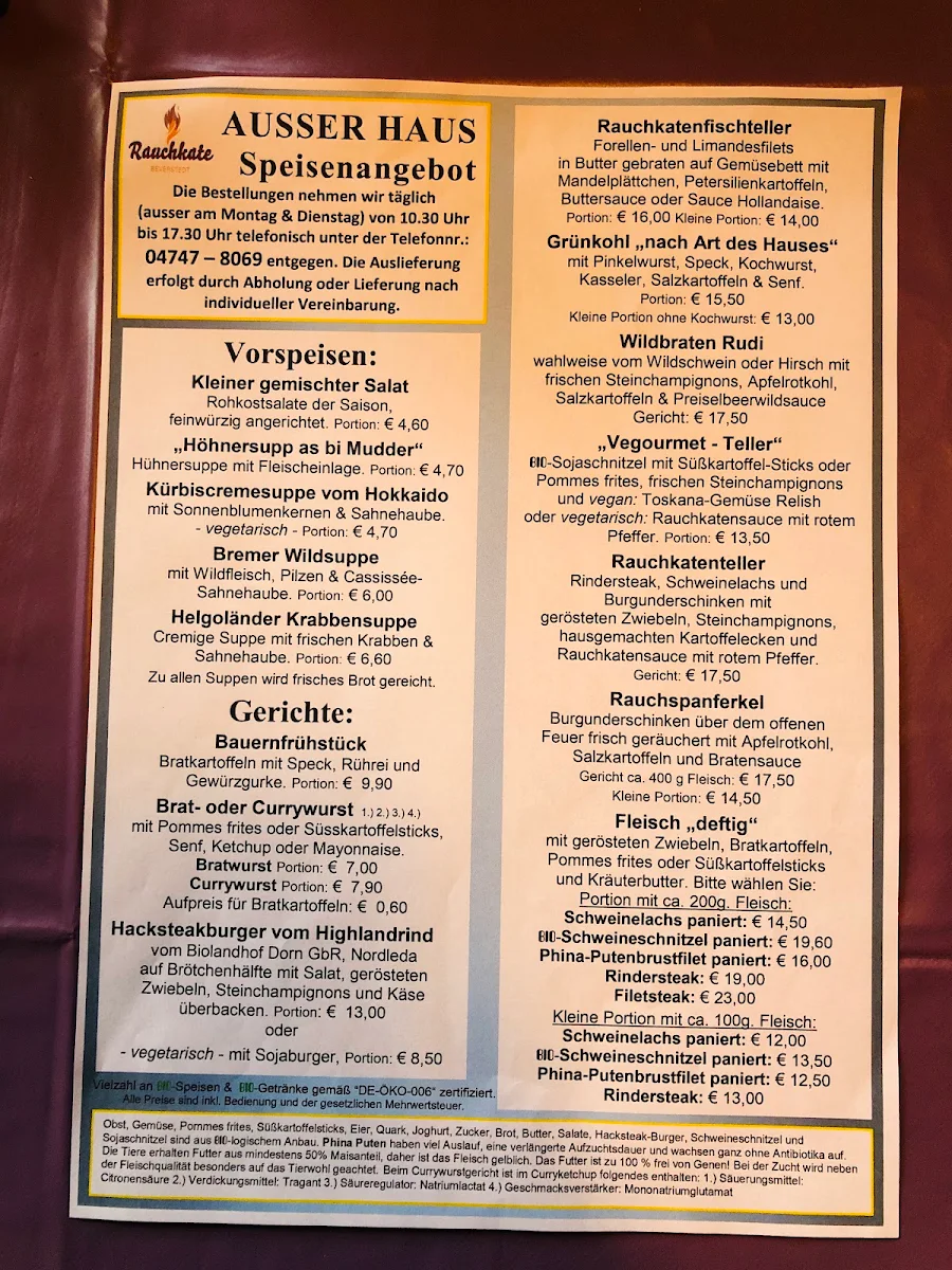 Speisekarte photo 2