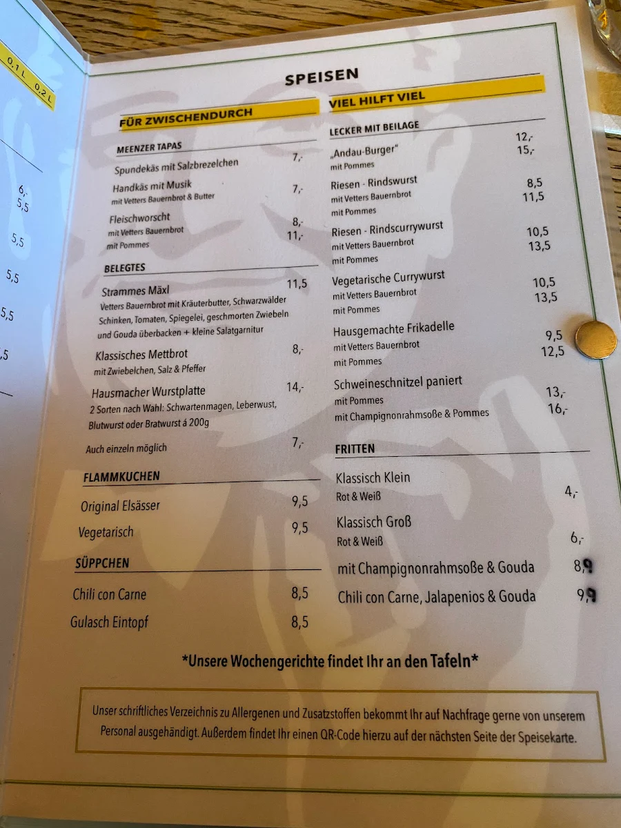 Speisekarte photo 5