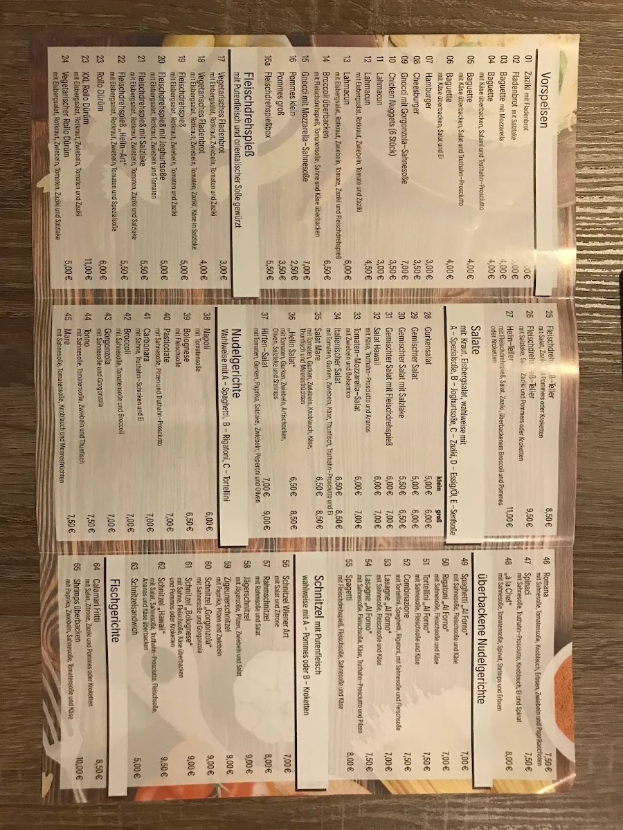 Speisekarte photo 3