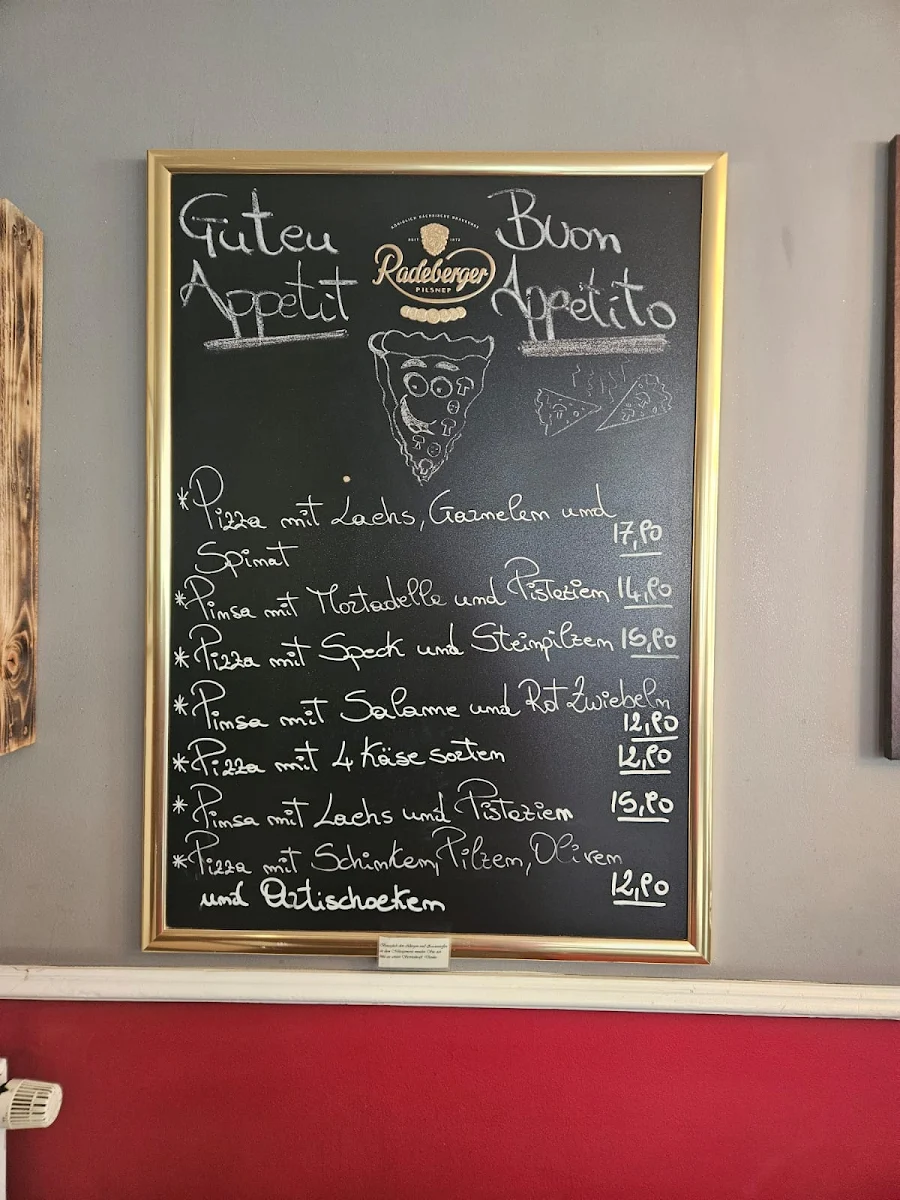 Speisekarte, Osteria il Conte