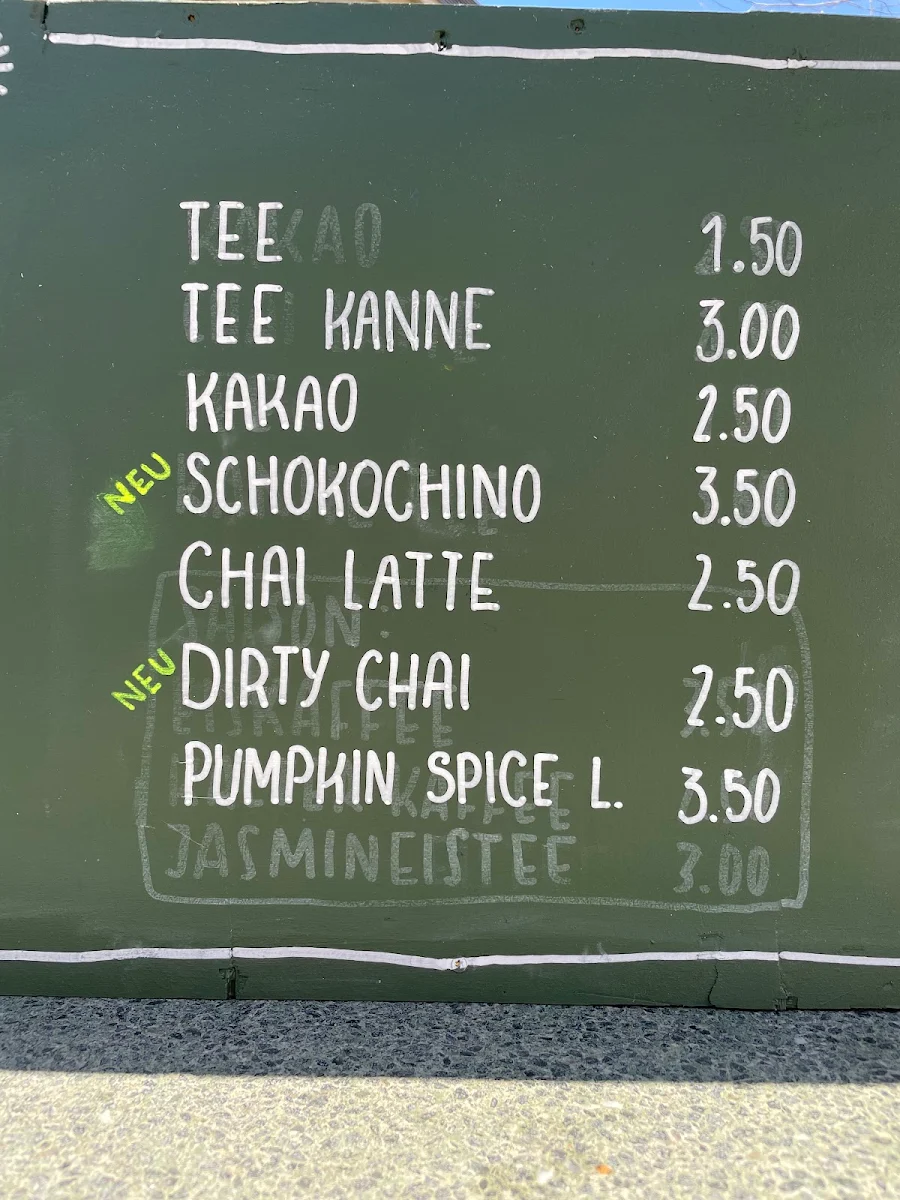 Speisekarte, CAFé OHA