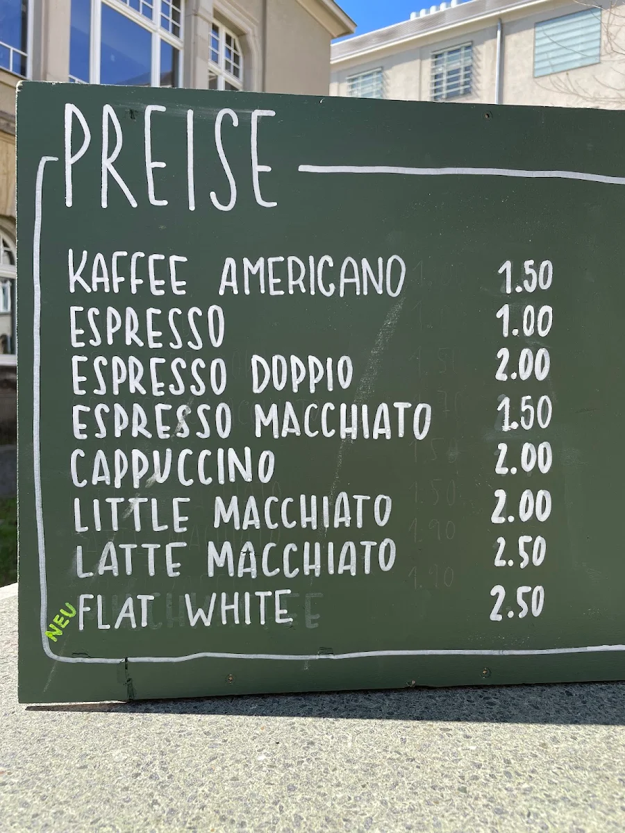 Speisekarte, CAFé OHA