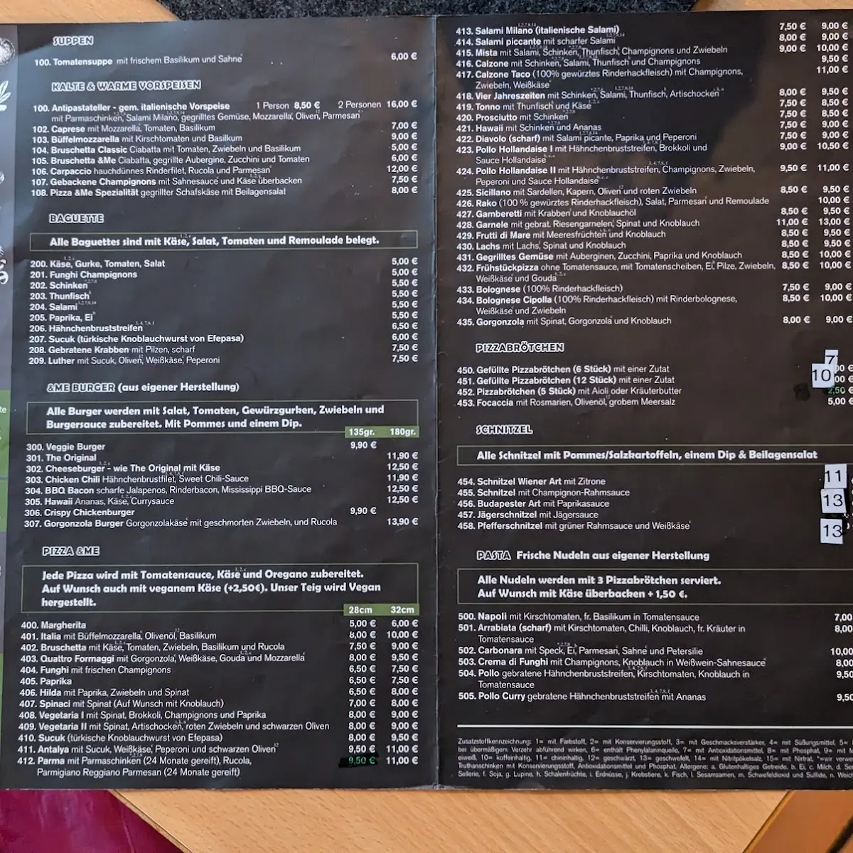 Speisekarte photo 3
