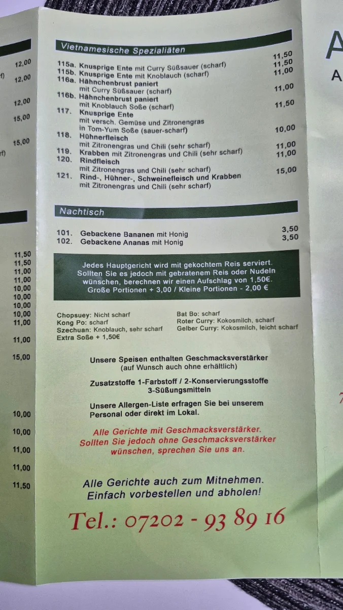Speisekarte photo 5