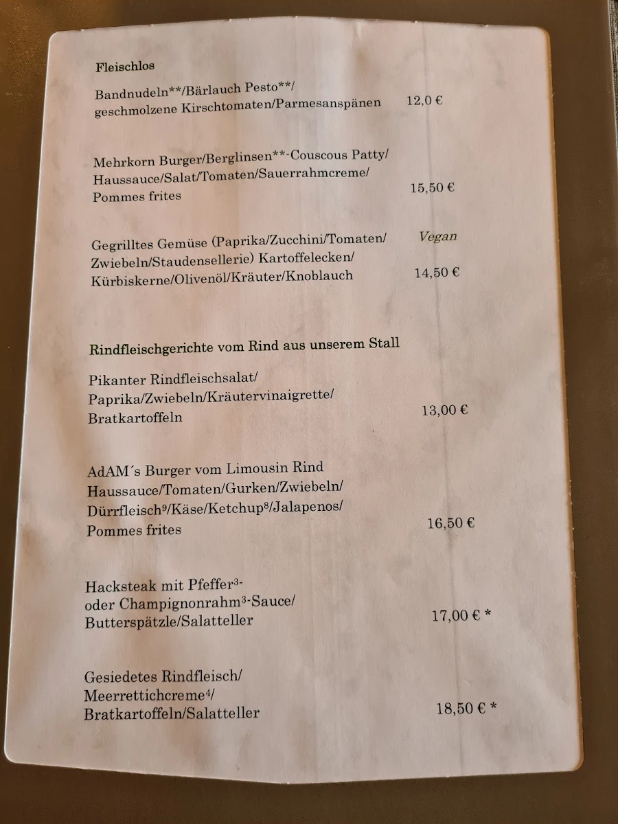 Speisekarte photo 4