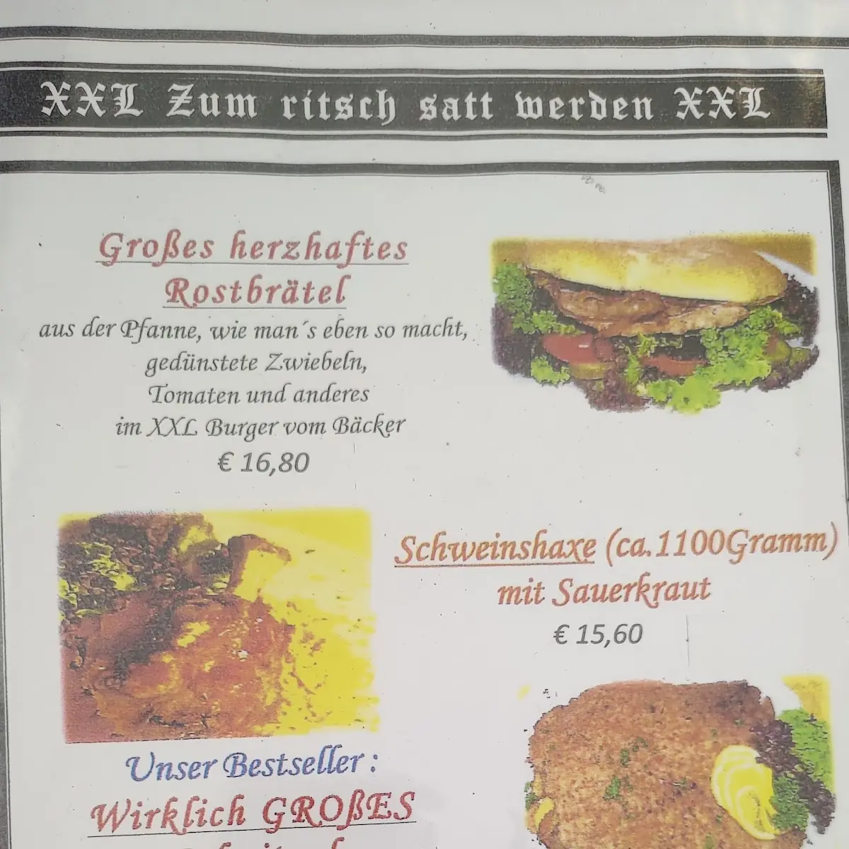 Speisekarte photo 2