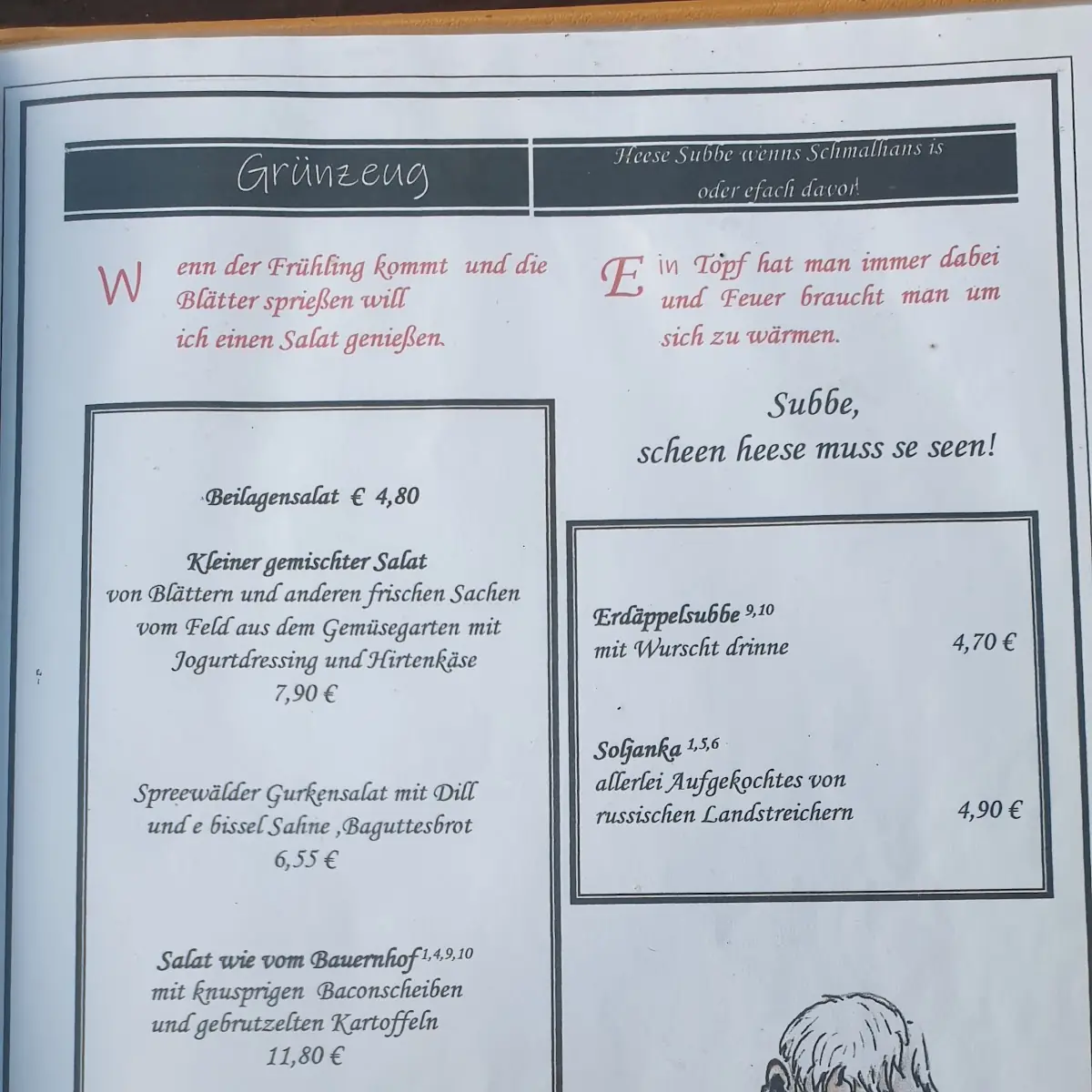 Speisekarte photo 5