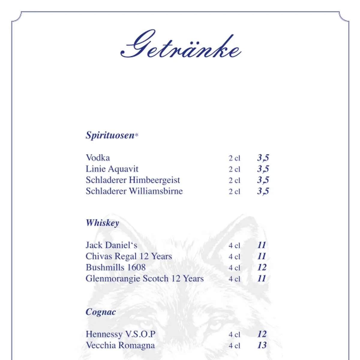 Speisekarte photo 4