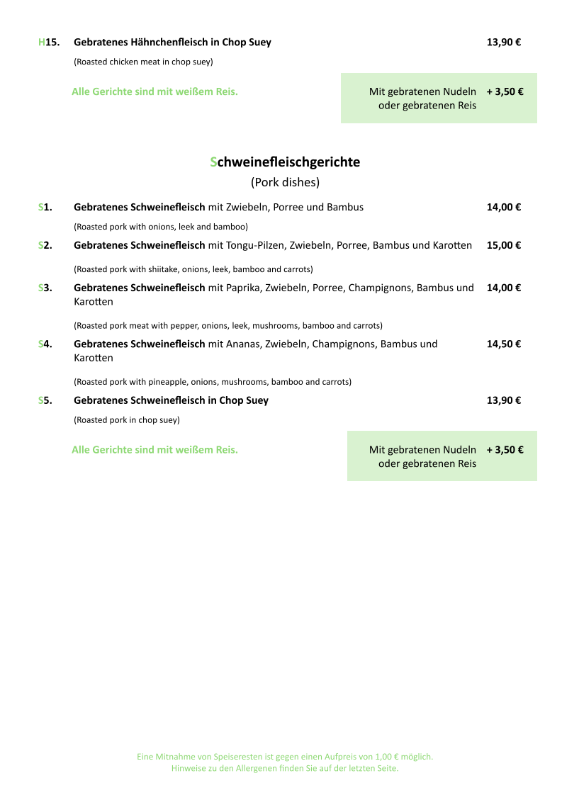 Speisekarte photo 7