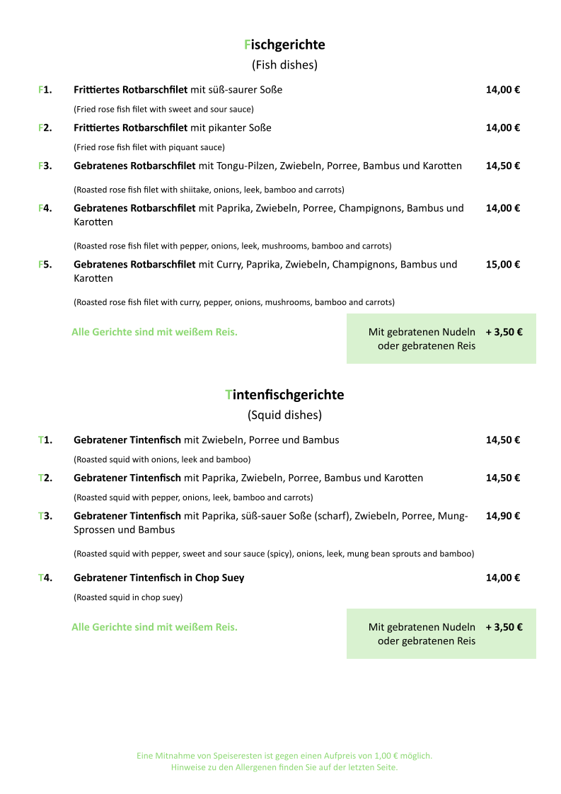 Speisekarte photo 8