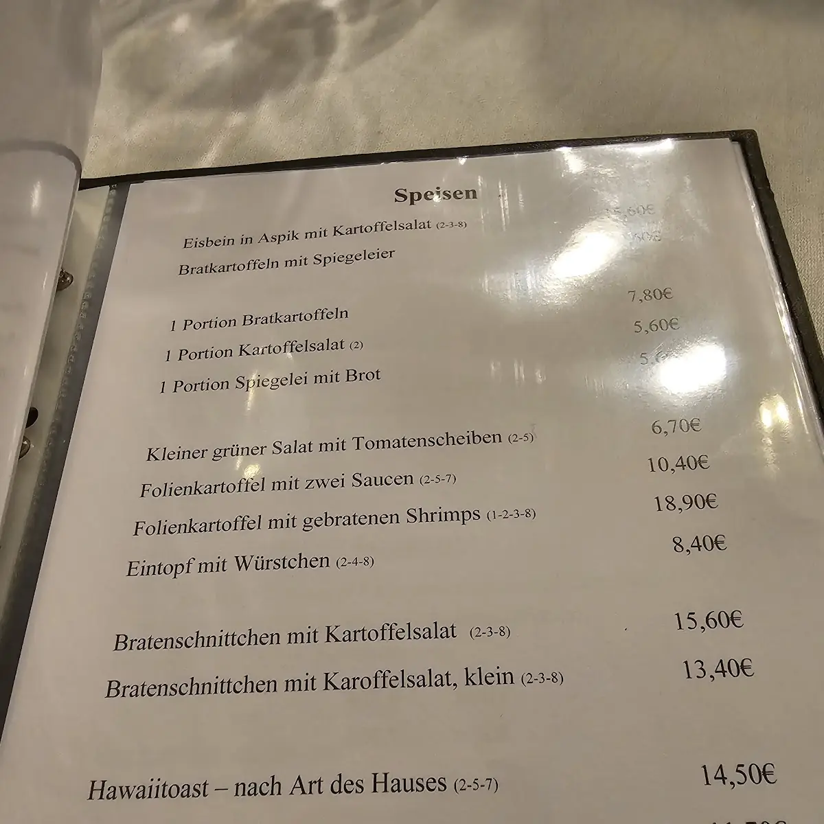 Speisekarte photo 2