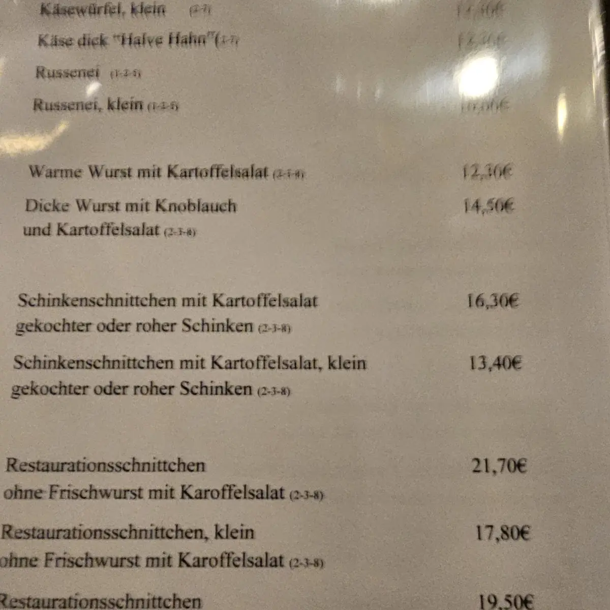 Speisekarte photo 4