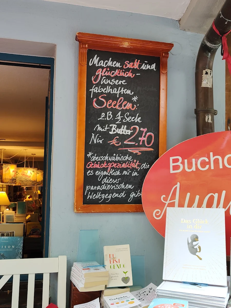 Speisekarte, Buchcafè