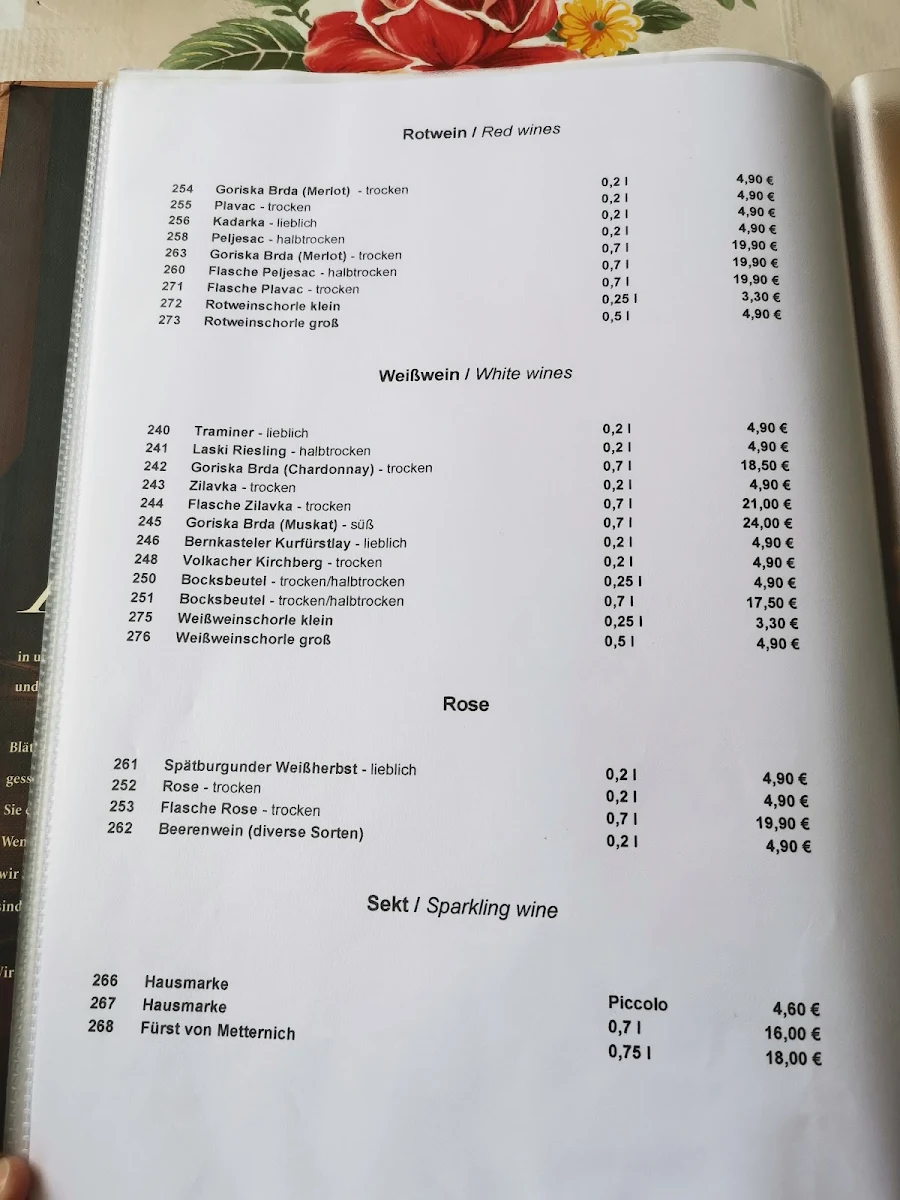 Speisekarte photo 5