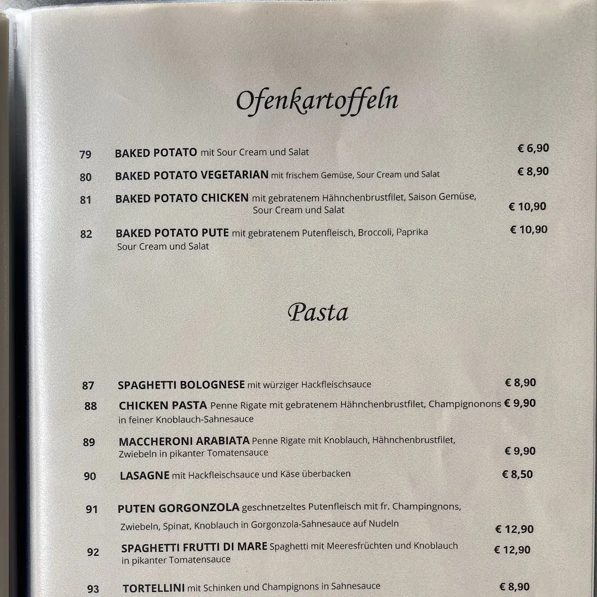 Speisekarte photo 3