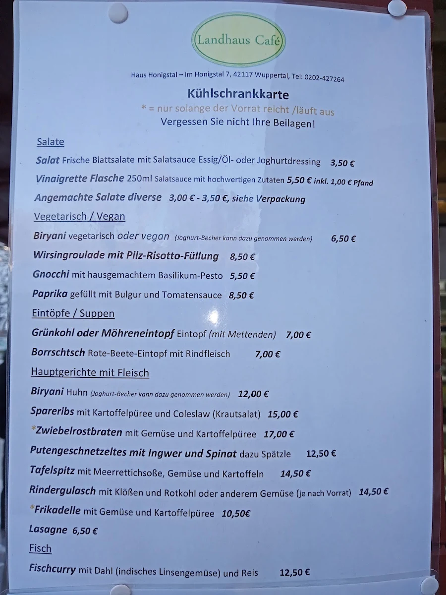 Speisekarte photo 2