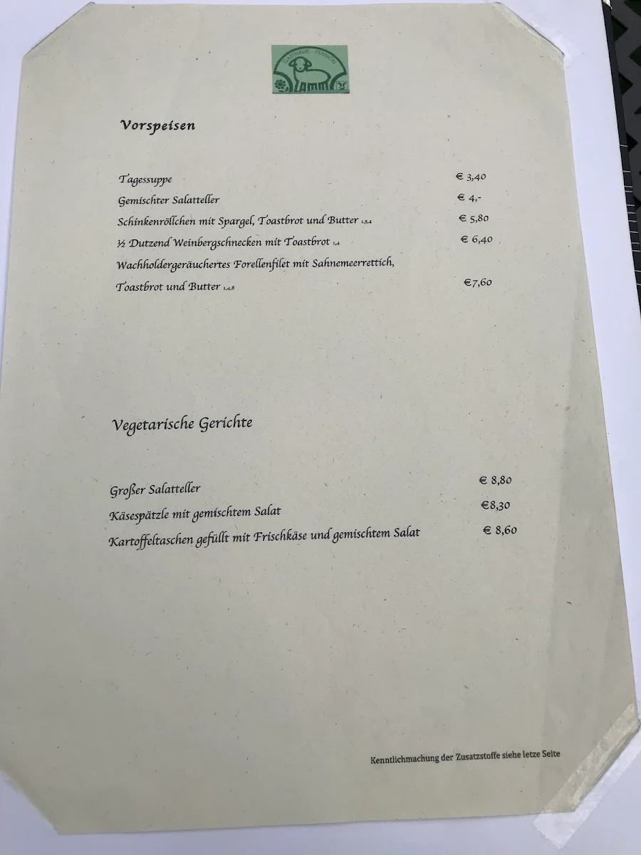 Speisekarte photo 5