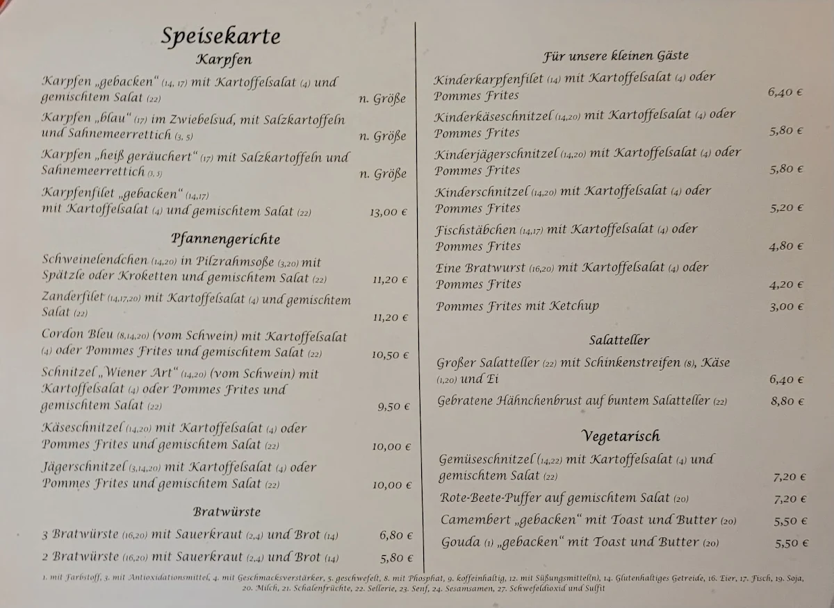 Speisekarte photo 3