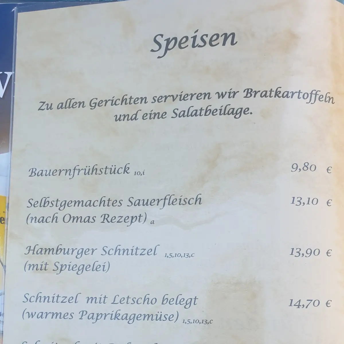 Speisekarte photo 3