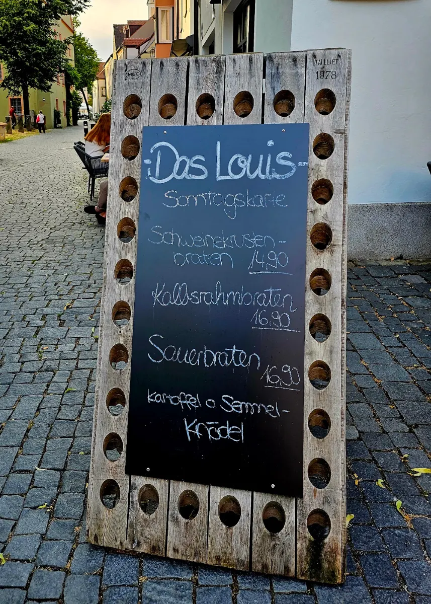 Speisekarte, Restaurant Das Louis