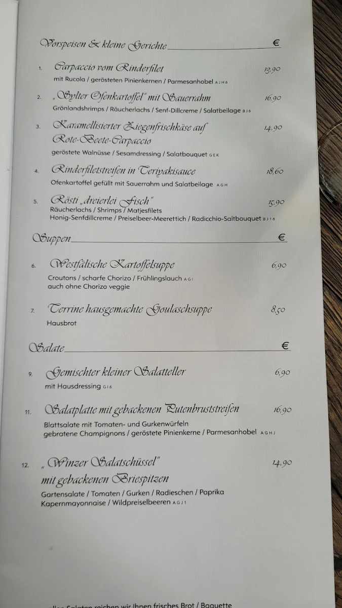 Speisekarte photo 1
