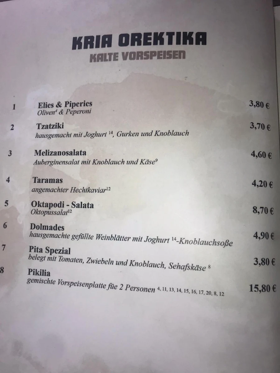 Speisekarte photo 6