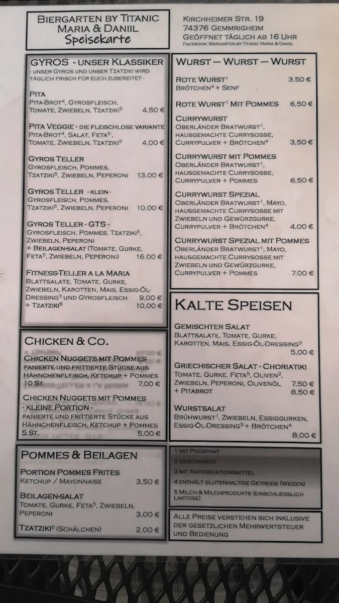 Speisekarte photo 2