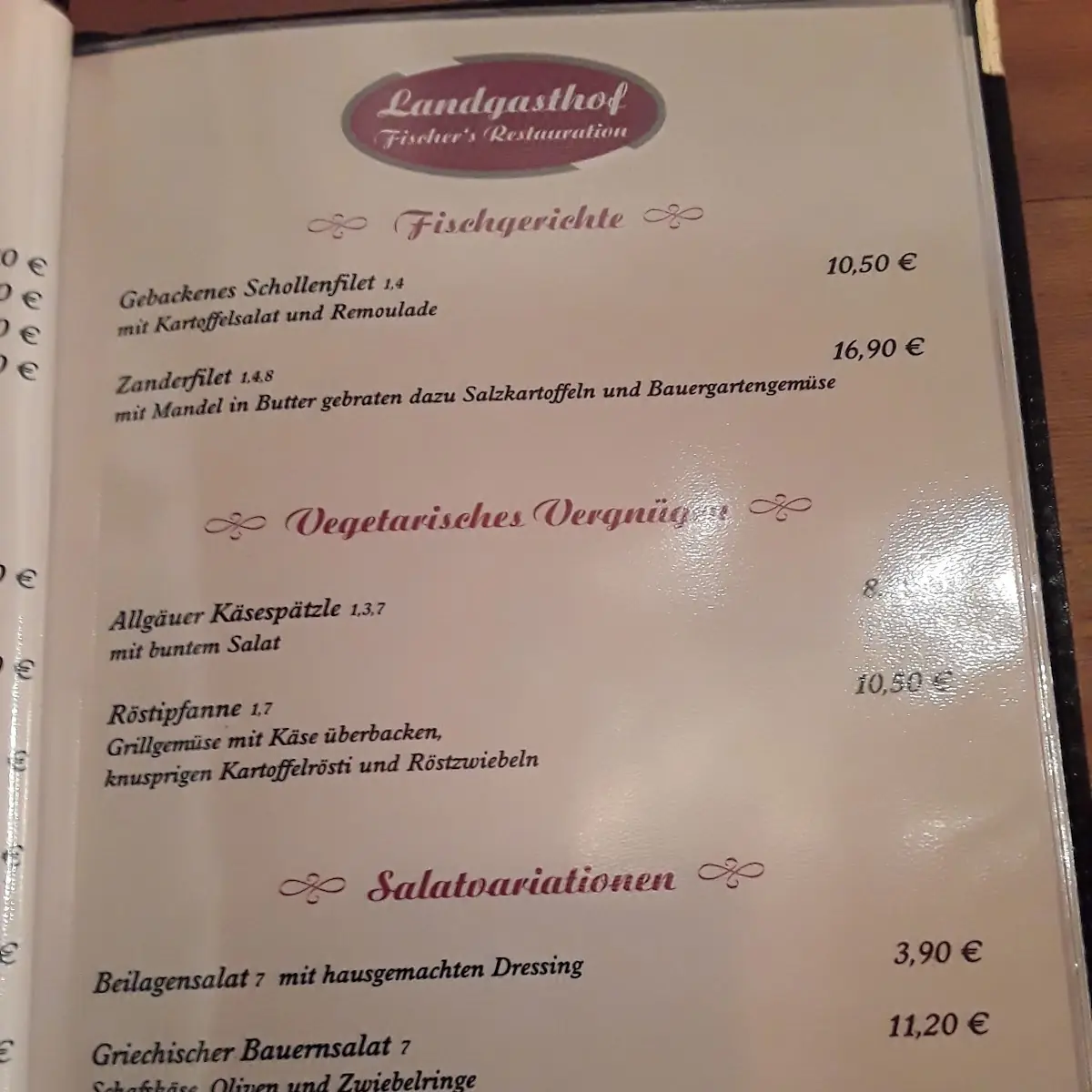 Speisekarte photo 3