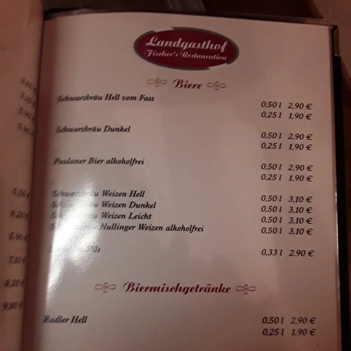 Speisekarte photo 5