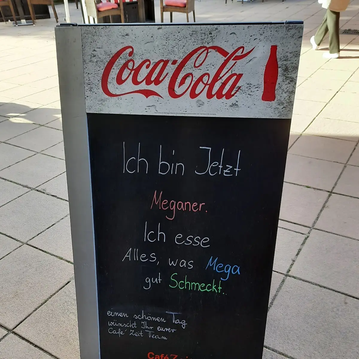 Speisekarte, Cafe Zeit Baabe