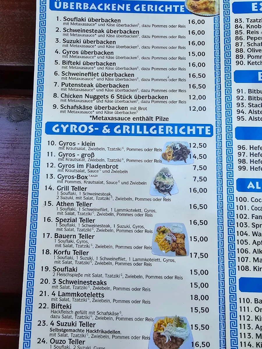 Speisekarte photo 5