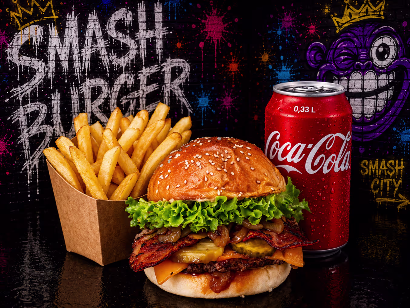 Smoky Bacon Burger Menü